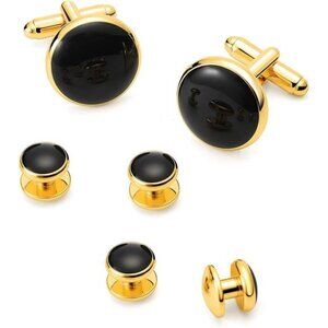 316L Stainless Steel Cufflinks Shirt Studs Business Wedding Gifts for Men